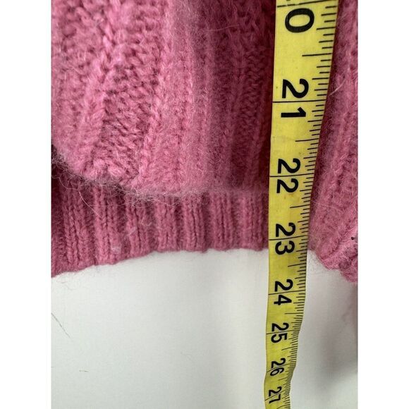 Madewell Women's Pink Sz Small Charley Pullover Sweater Mc006 Alpaca Blend - Picture 3 of 5